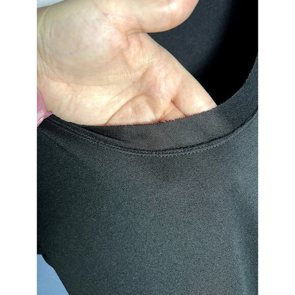 Diane von Furstenberg LBD Sheer Short Sleeves with Feather Bottom Details Small - Picture 5 of 10